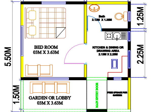 I will best 2d floor plan for you