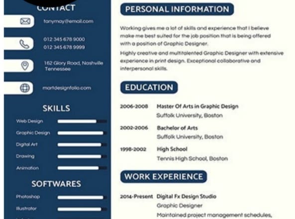 I will best CV or resume design