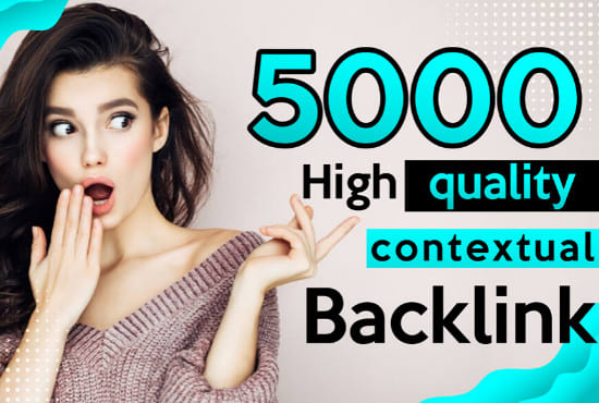 I will build 5000 plus SEO contextual backlinks tiered