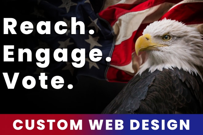 I will build a political website or landing page for you