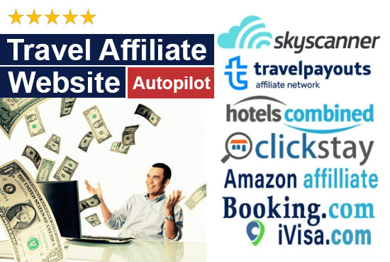 I will build an automated travel affiliate website for passive income