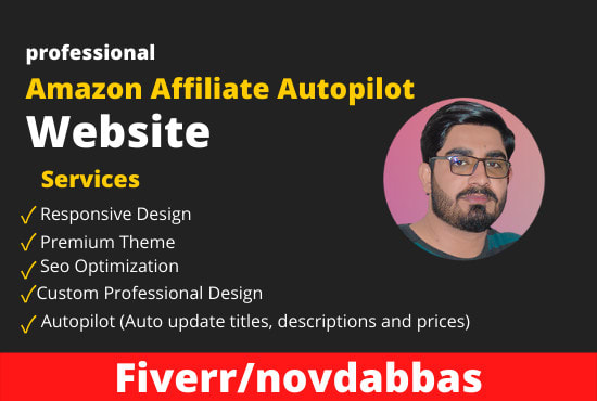I will build autopilot amazon affiliate website with profitable products