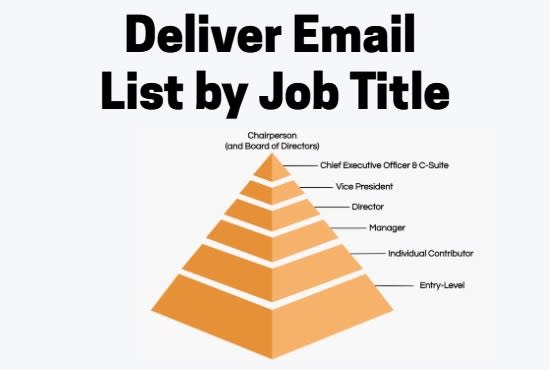I will build email list by job title
