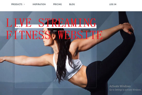 I will build live streaming fitness website for personal trainers