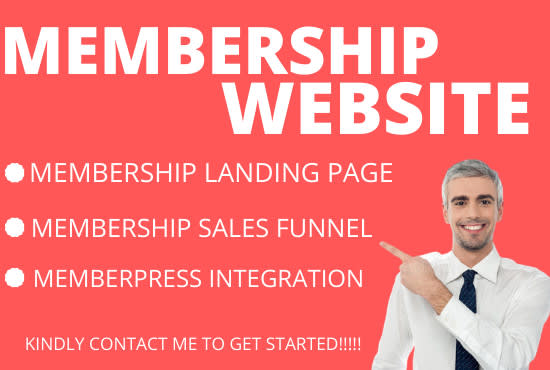 I will build membership website, membership sales funnel, create membership website