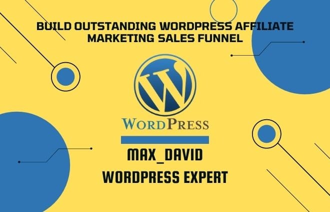 I will build outstanding wordpress affiliate marketing sales funnel