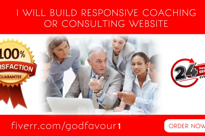 I will build responsive coaching or consulting website