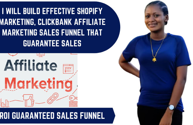 I will build shopify marketing, clickfunnels clickbank affiliate marketing sales funnel