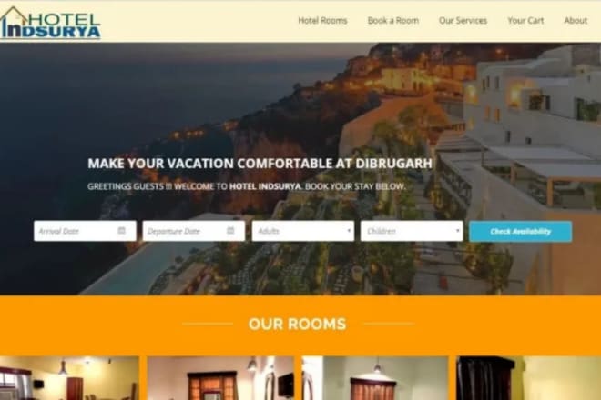 I will build stunning hotel booking website, travel booking website with full features
