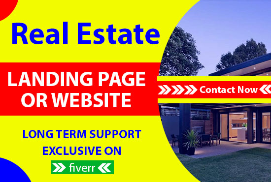 I will build wordpress real estate business website landing page