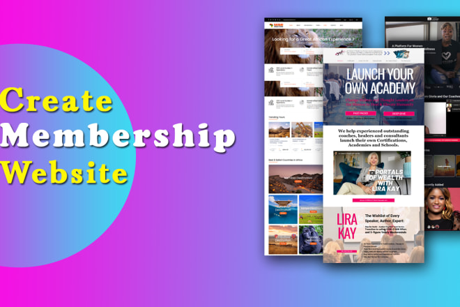 I will build wordpress subscription membership website with memberpress learndash lms