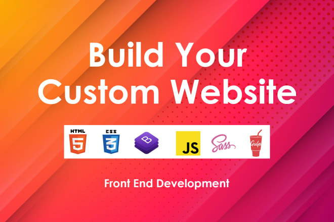 I will build your custom frontend website from scratch