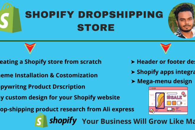 I will build your professional dropshipping shopify store