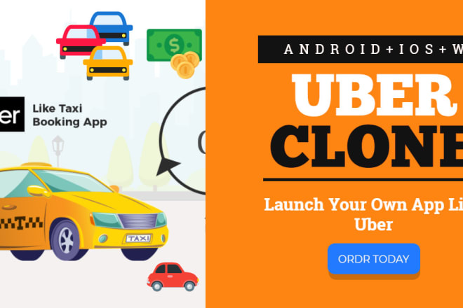 I will build your uber,lyft,ola,carpooling taxi booking app for your business