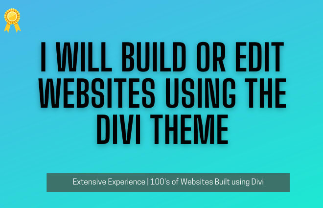 I will build your wordpress website using the divi theme