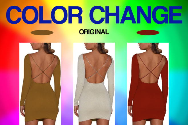 I will change dress color in photoshop
