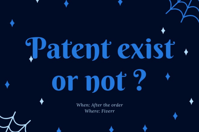 I will check your patent for launching new product