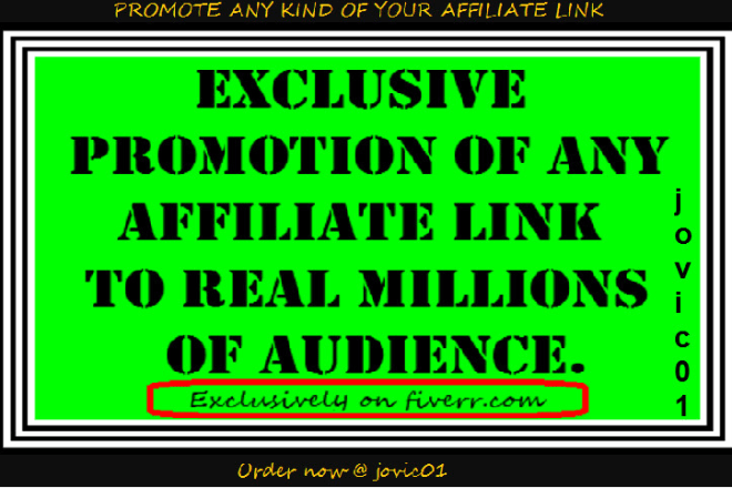 I will clickbank affiliate link promotion, share link promotion, affiliate marketing