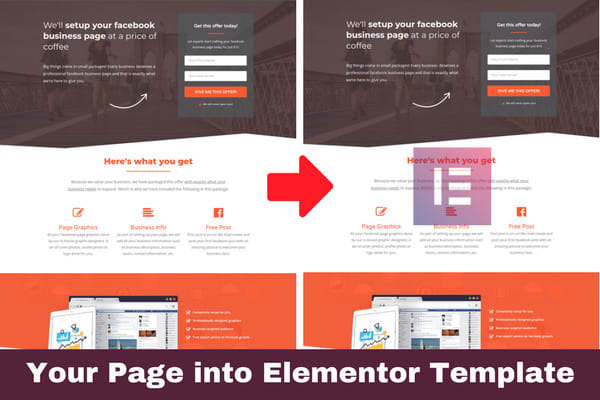 I will clone any web page into elementor template