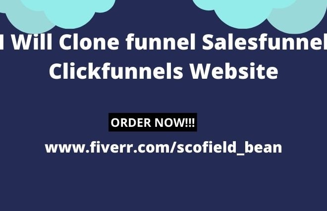 I will clone funnel salesfunnel, clickfunnel website