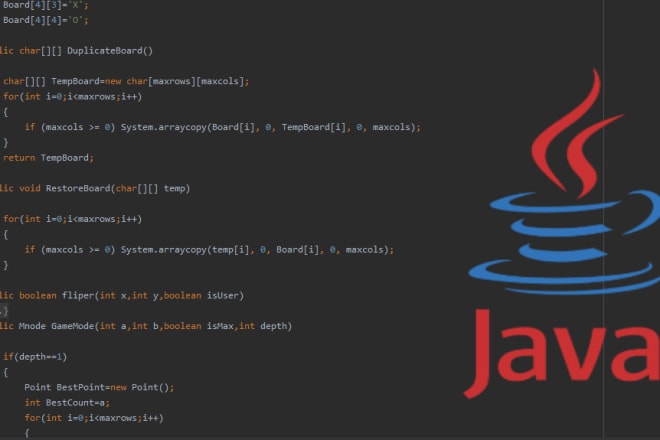 I will code java programs tasks and programming projects