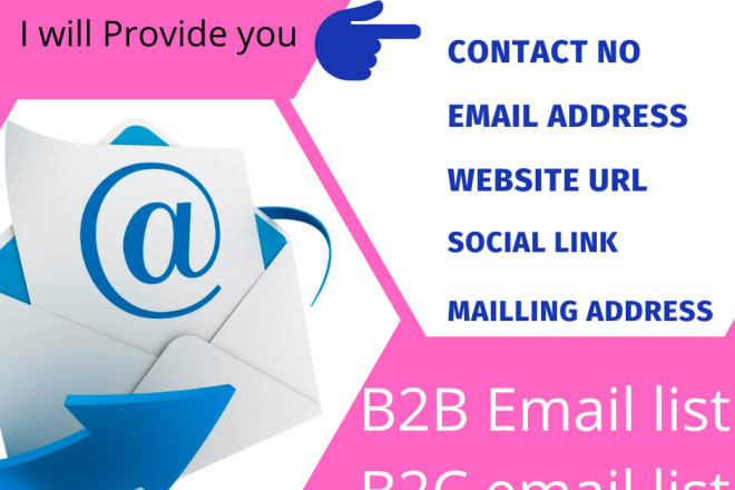 I will collect niche targeted email list,b2c b2b email collection, data collection
