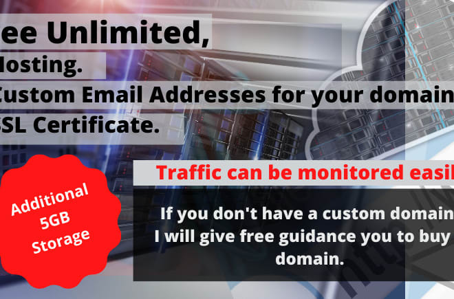 I will configure your domain with lifetime free hosting, custom email and SSL