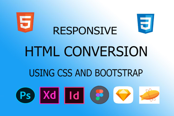 I will convert any website design to html and css