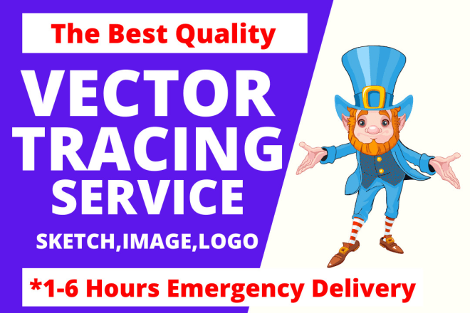 I will convert image to vector trace or recreate vector logo image