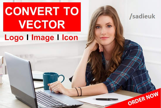 I will convert logo to vector trace recreate vectorise raster image