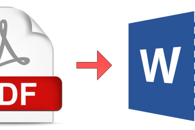 I will convert PDF files to word files