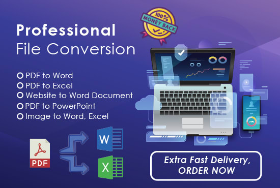 I will convert PDF to word or scanned pages to word, pdf to excel