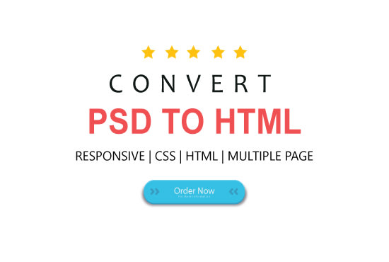 I will convert PSD to HTML5 and css3