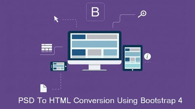 I will convert PSD to HTML5 or react template with bootstrap 4