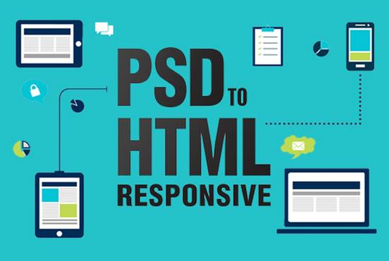 I will convert PSD to responsive HTML and CSS with bootstrap