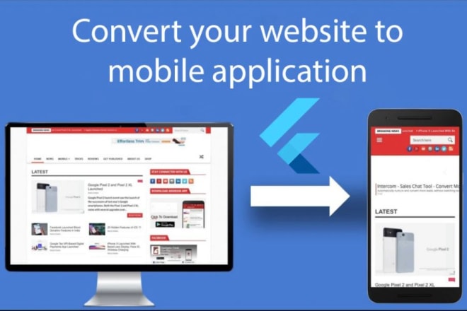 I will convert site to app