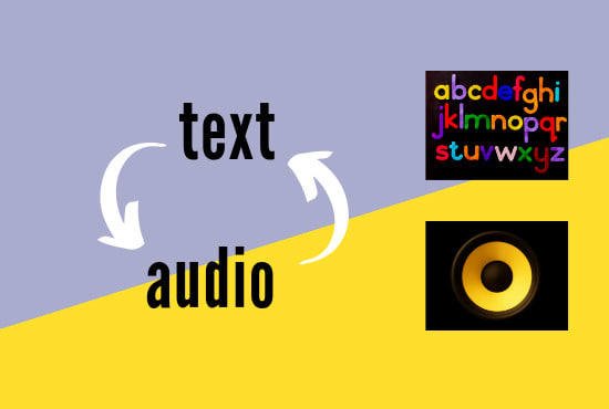 I will convert text to audio and audio to text transcription