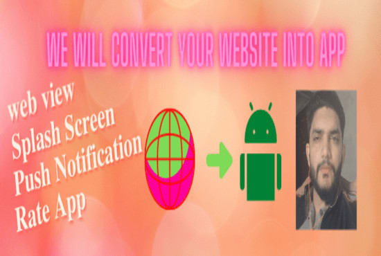 I will convert website to android apk