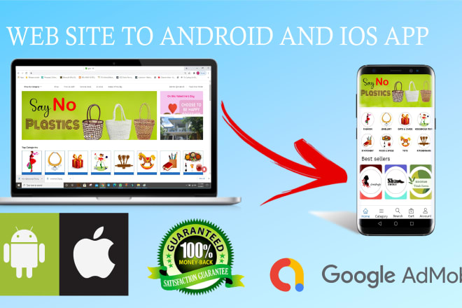 I will convert website to android app