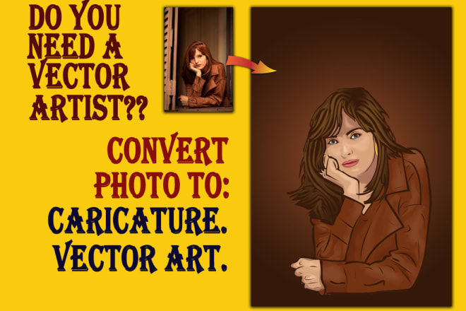 I will convert your photo to caricature and vector art