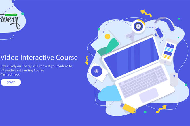 I will convert your video into an interactive e learning course