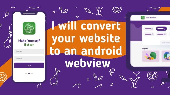 I will convert your website to an android webview application