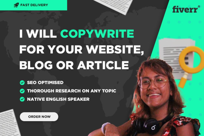 I will copywrite SEO optimised blogs, articles or website content