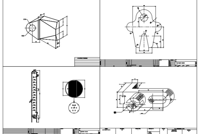 I will create 2d 3d mechanical part drawings in autocad