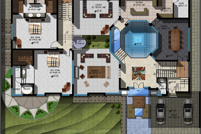 I will create 3d floor plans for real estate