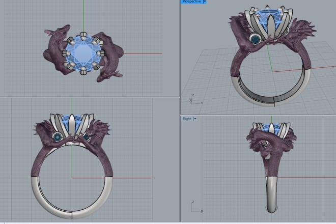 I will create 3d models of jewelry for special you