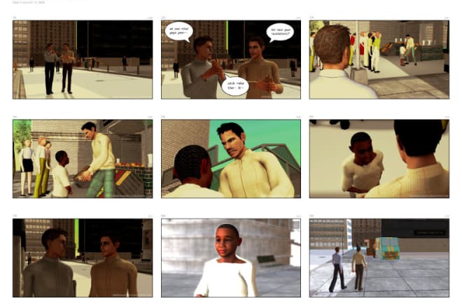 I will create 3d storyboard for just 10 dollars per frame