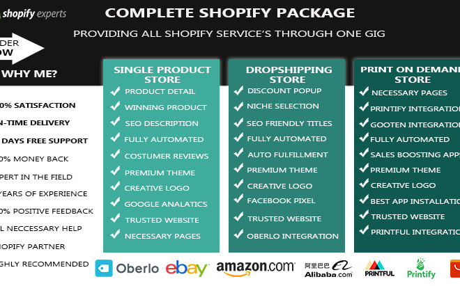 I will create 7 figure shopify drop shipping store or shopify website