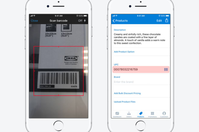 I will create a bar code scanner or integrate bar codes in your application