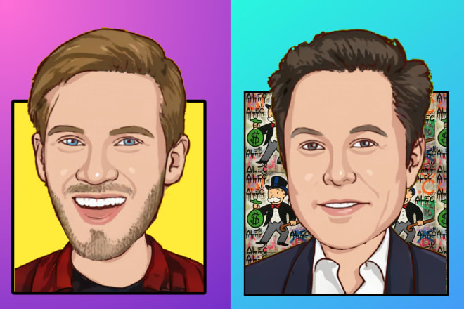 I will create a cartoon caricature from your image